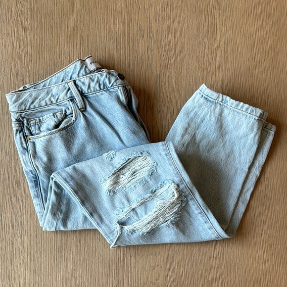 NWOT • Frame • Le Garçon Distressed Boyfriend Jeans - Picture 2 of 5